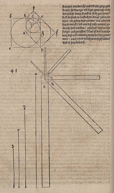 Tekeninstrument door Albrecht Dürer